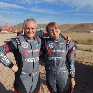 Rally,  Luciano Carcheri all'arrivo della Dakar Classic 2024