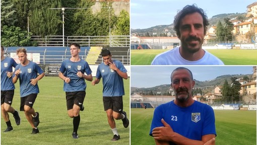 Imperia calcio, via alla nuova stagione: cominciati i test atletici al 'Ciccione'. Le parole di mister Lupo e Max Taddei (video)