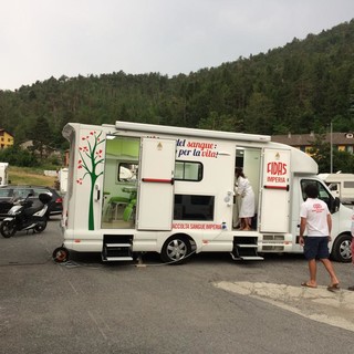 Successo oggi per la raccolta sangue della Croce Bianca di Pornassio a NAva