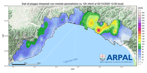 Perché allerta rossa su tutta la Liguria tranne che la costa fra Genova e Savona? Risponde l'Arpal