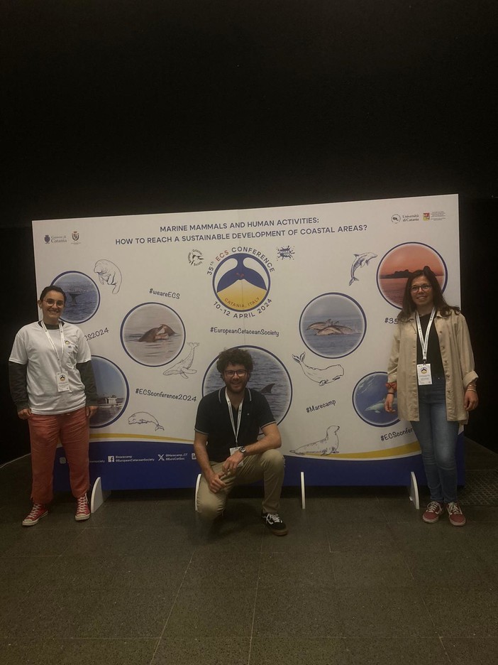 Il team di Delfini Del Ponente nel cuore della 35ª Conferenza annuale della European Cetacean Society a Catania Il team di Delfini Del Ponente nel cuore della 35ª Conferenza annuale della European Cetacean Society a Catania
