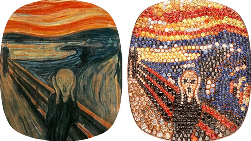 Sanremo: l'urlo di Munch diventa gioiello alla Gioielleria Davide Currado