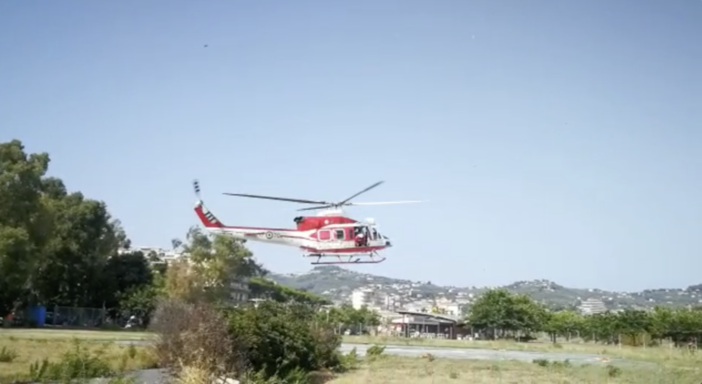 Imperia: neonato trasportato al Gaslini con l'elicottero dei Vigili del Fuoco (Video)