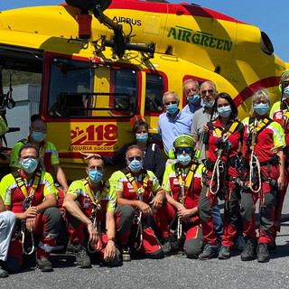 Sanità, in corso a Villanova d’Albenga addestramento squadra 22 tra medici e infermieri 118 Liguria per nuovo servizio elisoccorso