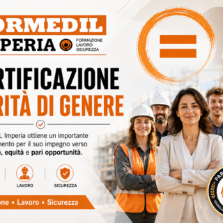 FORMEDIL Imperia ottiene la Certificazione per la Parità di Genere FORMEDIL Imperia ottiene la Certificazione per la Parità di Genere