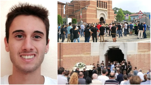 A Pocapaglia l’ultimo saluto a Matteo Muratore: il 19enne morto in un incidente a Diano Marina