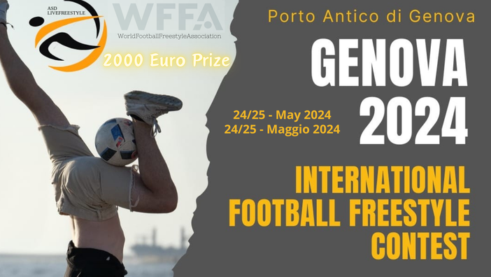 Genova 2024: arriva a maggio il World Football Freestyle Contest