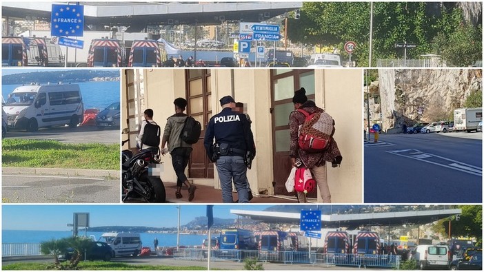 Ventimiglia, alla frontiera pugno duro della Francia contro l’ingresso dei migranti: intensificati i controlli (Foto e video)