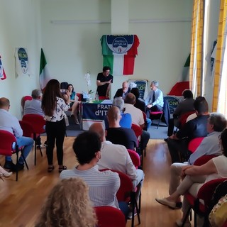 Sanremo: il coordinatore regionale di FdI Matteo Rosso incontra la base e i dirigenti provinciali (Foto e Video)
