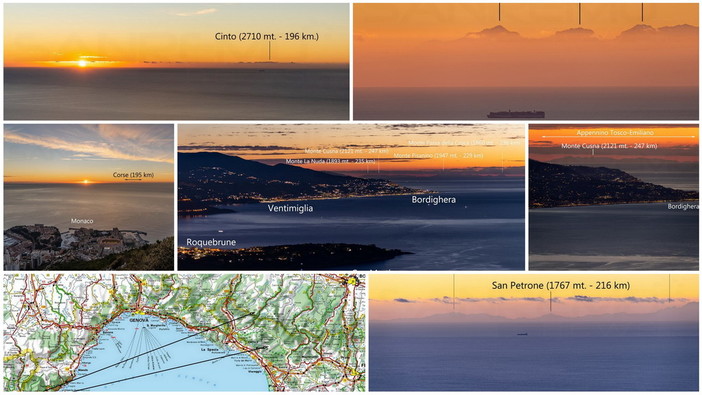 Non solo Corsica: il fotografo Paolo Castroflorio ha inquadrato le Alpi Tosco-Emiliane dalle alture di Montecarlo (Foto)
