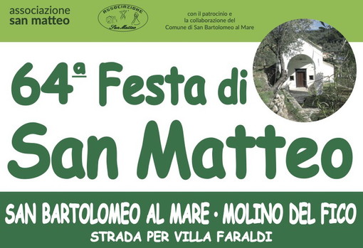San Bartolomeo al Mare: due weekend, quattro serate e tre pomeriggi. Torna la Festa di San Matteo San Bartolomeo al Mare: due weekend, quattro serate e tre pomeriggi. Torna la Festa di San Matteo