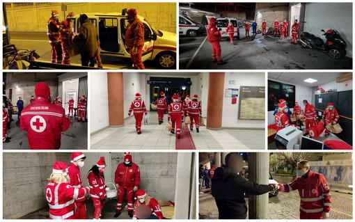 Sanremo: la notte di Natale con gli 'Angeli della Croce Rossa', un aiuto fondamentale per gli 'invisibili' (Foto e Video)
