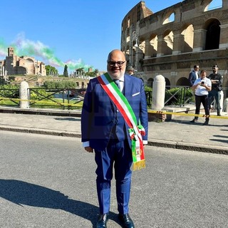 Giorgio Giuffra da Riva Ligure alla Festa della Repubblica nazionale: l'unico sindaco della provincia di Imperia (Foto)
