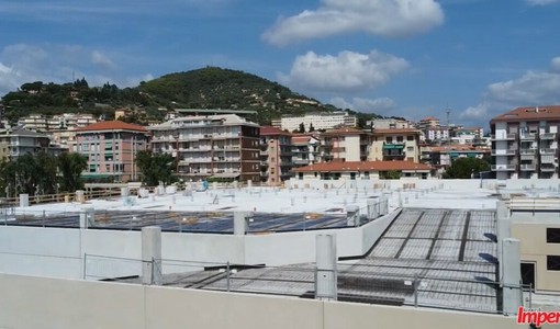 PREVIEW. Imperia,  il cantiere  visto dall’alto: ecco come sta cambiando l’area dell’ex Ferriere (Video)