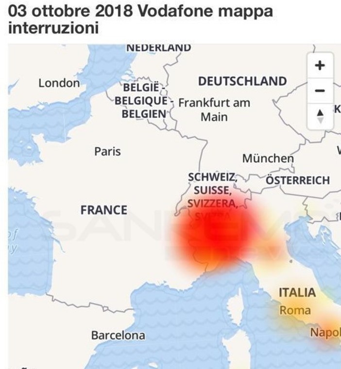 Grossi problemi questa mattina per gli utenti Vodafone del Nord-Ovest: un guasto e molte zone 'buie' Grossi problemi questa mattina per gli utenti Vodafone del Nord-Ovest: un guasto e molte zone 'buie'