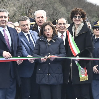 Il ministro De Micheli inaugura il nuovo viadotto &quot;Madonna del Monte&quot; sulla A6 Savona-Torino (Foto e Video)