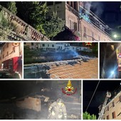 Taggia: incendio stanotte in un appartamento di via Revelli, 12 persone evacuate e 3 feriti (Foto)