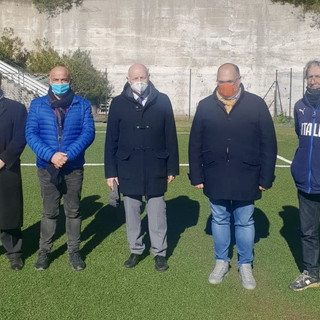 Incontro tra i sindaci di Santo Stefano e Riva Ligure con il presidente della Lnd per il rilancio del campo sportivo