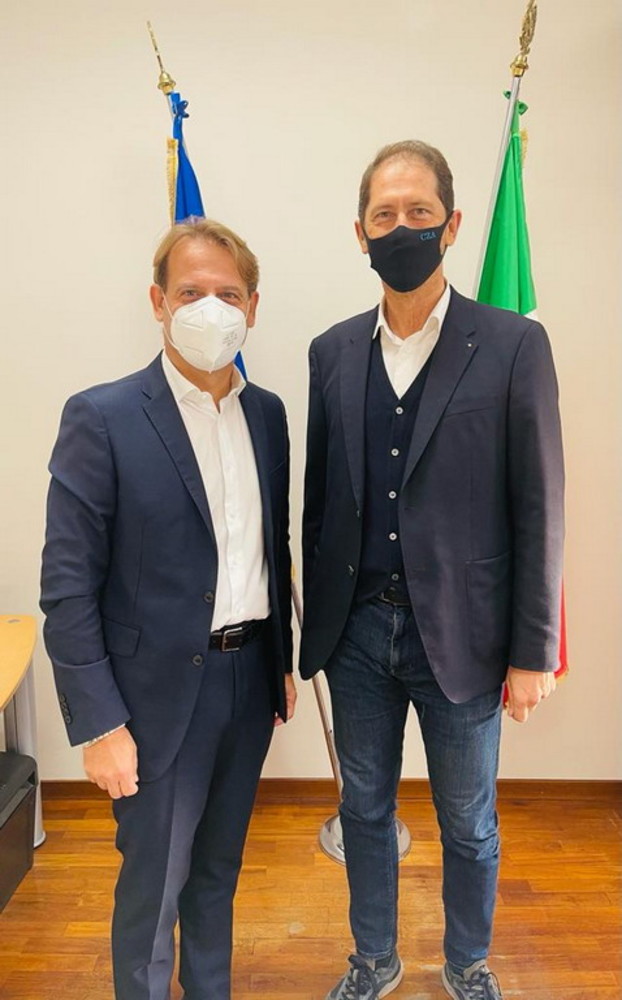 L’assessore regionale Marco Scajola incontra il neo sindaco di Diano Marina Cristiano Za Garibaldi L’assessore regionale Marco Scajola incontra il neo sindaco di Diano Marina Cristiano Za Garibaldi