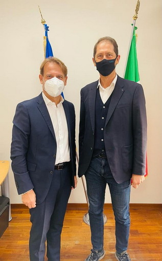 L’assessore regionale Marco Scajola incontra il neo sindaco di Diano Marina Cristiano Za Garibaldi L’assessore regionale Marco Scajola incontra il neo sindaco di Diano Marina Cristiano Za Garibaldi