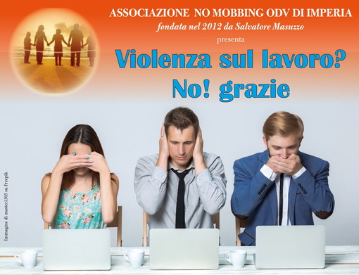 Imperia: sabato e domenica un incontro formativo su 'Violenza sul lavoro? No! grazie' Imperia: sabato e domenica un incontro formativo su 'Violenza sul lavoro? No! grazie'