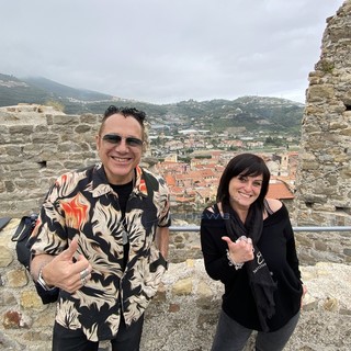 Joe T Vannelli con l'assessore al Turismo, Barbara Dumarte
