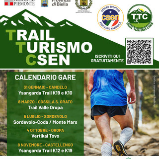 Trail Turismo Csen (Biella), il 5 luglio la prima edizione della Marathon Monte Mars