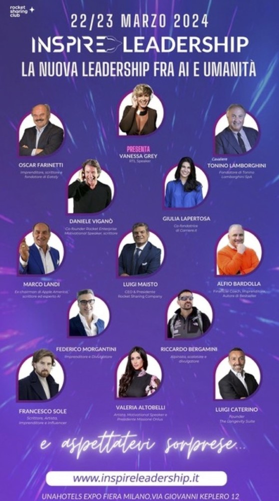 Inspire Leadership 2024: la nuova Leadership tra Intelligenza Artificiale e umanità Inspire Leadership 2024: la nuova Leadership tra Intelligenza Artificiale e umanità