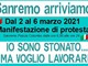Sanremo: fieristi travestiti da zombie, la protesta nella settimana del Festival