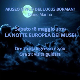 Diano Marina: il Museo Civico Lucus Bormani aderisce a 'La Notte Europea dei Musei'