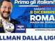 L'8 dicembre manifestazione della Lega a Roma con Salvini: parteciperanno in molti anche dall'imperiese
