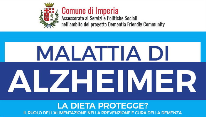 Imperia: sabato prossimo al Museo dell'Olivo incontro su 'Malattia di Alzheimer: la Dieta protegge?'