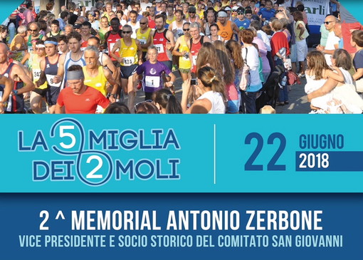 Imperia: tutto pronto per la ‘5 miglia dei due Moli 2 - Memorial Antonio Zerbone’ organizzata dal Marathon Club Imperia Imperia: tutto pronto per la ‘5 miglia dei due Moli 2 - Memorial Antonio Zerbone’ organizzata dal Marathon Club Imperia