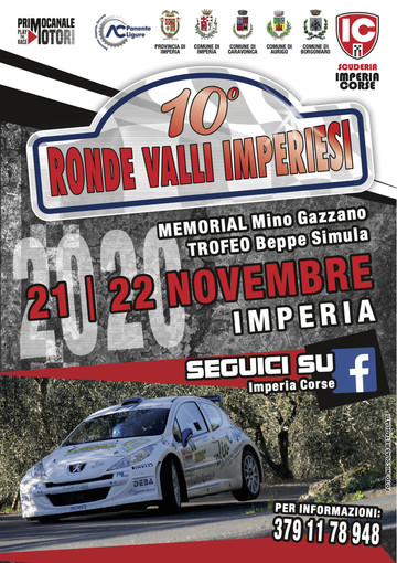 Dopo 9 anni il rally ritorna a Imperia: tutto pronto per il Ronde Valli Imperiesi
