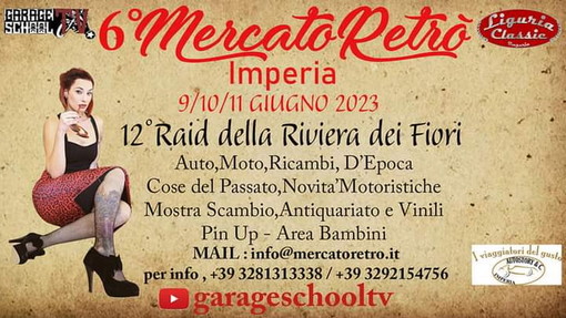 Imperia: grande ritorno per gli appassionati delle quattro ruote, a giugno ecco 'MercatoRetrò' Imperia: grande ritorno per gli appassionati delle quattro ruote, a giugno ecco 'MercatoRetrò'