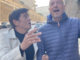Gianni Morandi e Amadeus davanti al Colosseo