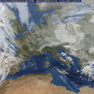 Previsioni del tempo dell'11 dicembre 2018 in collaborazione con Arpal Liguria