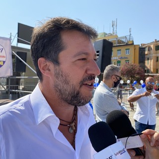 Matteo Salvini a Sanremo Matteo Salvini a Sanremo