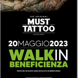 Must Tattoo Skin Care e Cna Imperia organizzano walk-in di beneficienza Must Tattoo Skin Care e Cna Imperia organizzano walk-in di beneficienza