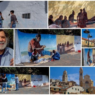 Cervo: un progetto con gli alunni del Liceo Artistico 'Amoretti' di Imperia sulla passeggiata del 'Pilone' (Foto)