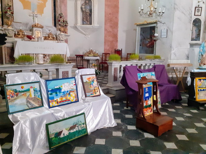 Pittore di Badalucco per la prima volta fuori dal suo paese espone all'Oratorio Santa Caterina di Imperia Pittore di Badalucco per la prima volta fuori dal suo paese espone all'Oratorio Santa Caterina di Imperia