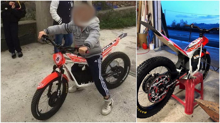 Moto da cross rubata nell'entroterra di Imperia al figlio di 8 anni: l'appello della madre per tentare di recuperarla