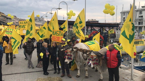 100 milioni di danni all'agricoltura per maltempo e ponte 'Morandi': Coldiretti scende in piazza a Genova 100 milioni di danni all'agricoltura per maltempo e ponte 'Morandi': Coldiretti scende in piazza a Genova