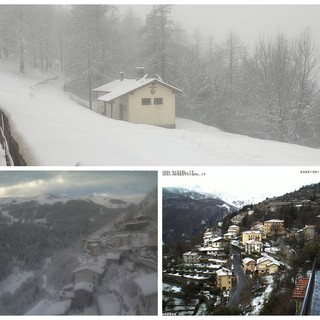 Le immagini della nevicata a Melosa, Monesi e Triora