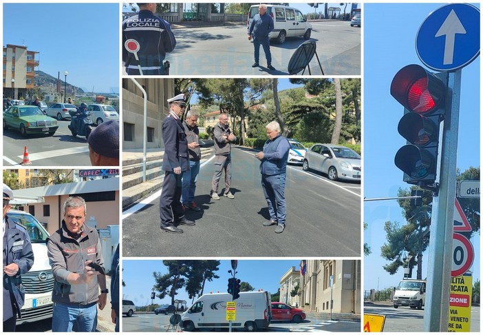 Imperia, accesi i semafori in piazza della Vittoria: via alla rivoluzione viabilistica della zona Imperia, accesi i semafori in piazza della Vittoria: via alla rivoluzione viabilistica della zona