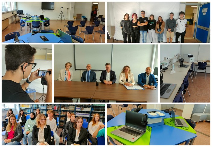 Imperia, inaugurata al 'Ruffini', la nuova aula per i corsi, gli esami e le certificazioni dell'Istituto di Cultura Italo Tedesco (foto e video)