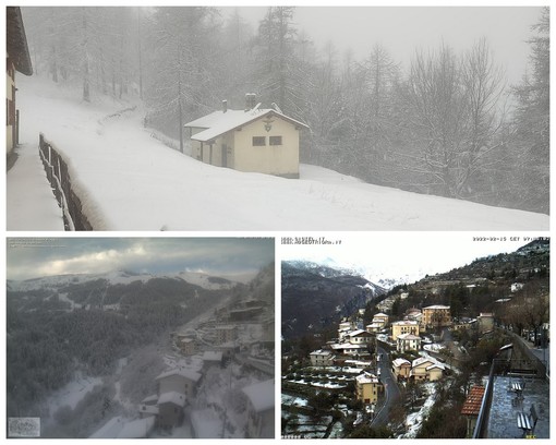 Le immagini della nevicata a Melosa, Monesi e Triora