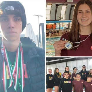 Nuoto, Giordano fa tris e Cifelli è d'oro nei 100 Rana. Pioggia di medaglie per la Rari Nantes Imperia alle Finali Regionali di Categoria Nuoto, Giordano fa tris e Cifelli è d'oro nei 100 Rana. Pioggia di medaglie per la Rari Nantes Imperia alle Finali Regionali di Categoria