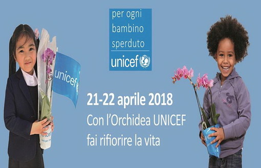 'Solidarietà: un gesto concreto per proteggere i bambini': con la Protezione Civile sabato un'orchidea per l'Unicef