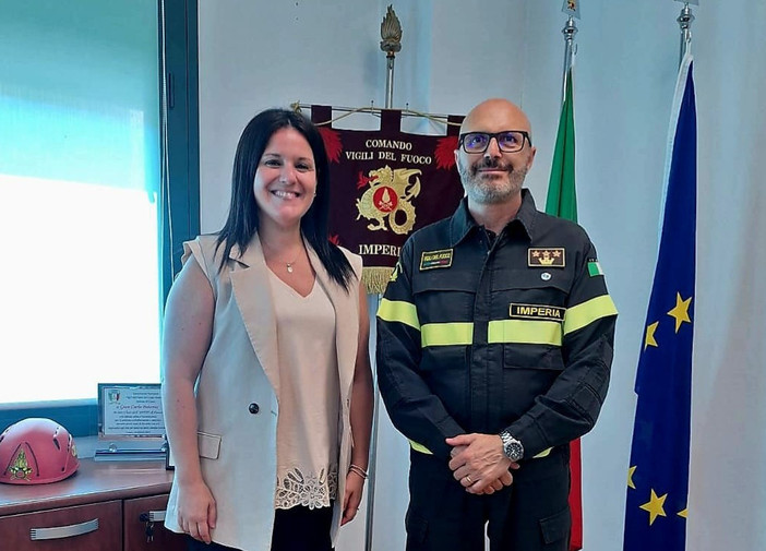 Vigili del fuoco di Imperia, Ornella D’Angelo è il nuovo vice direttore logistico